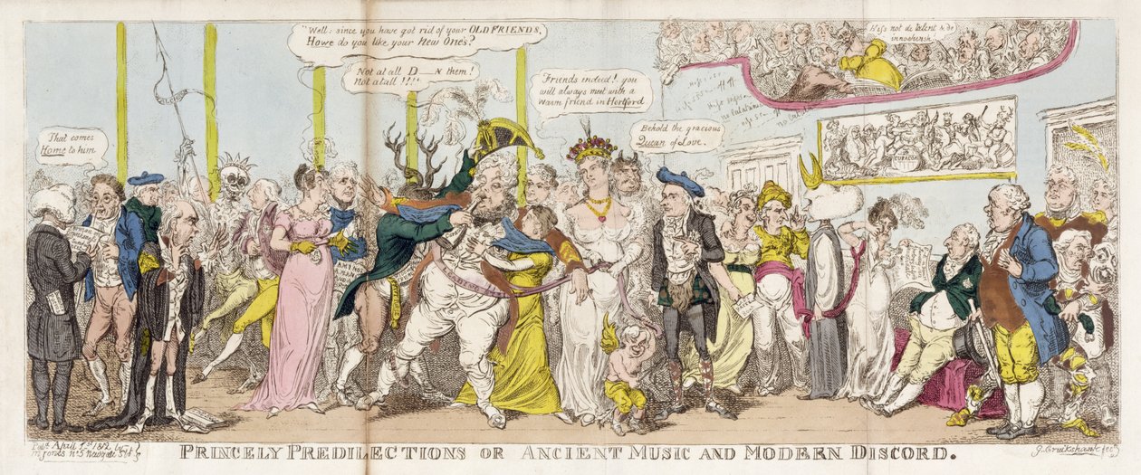 Knížecí predilekce aneb, starověká hudba a moderní nesoulad od George Cruikshank