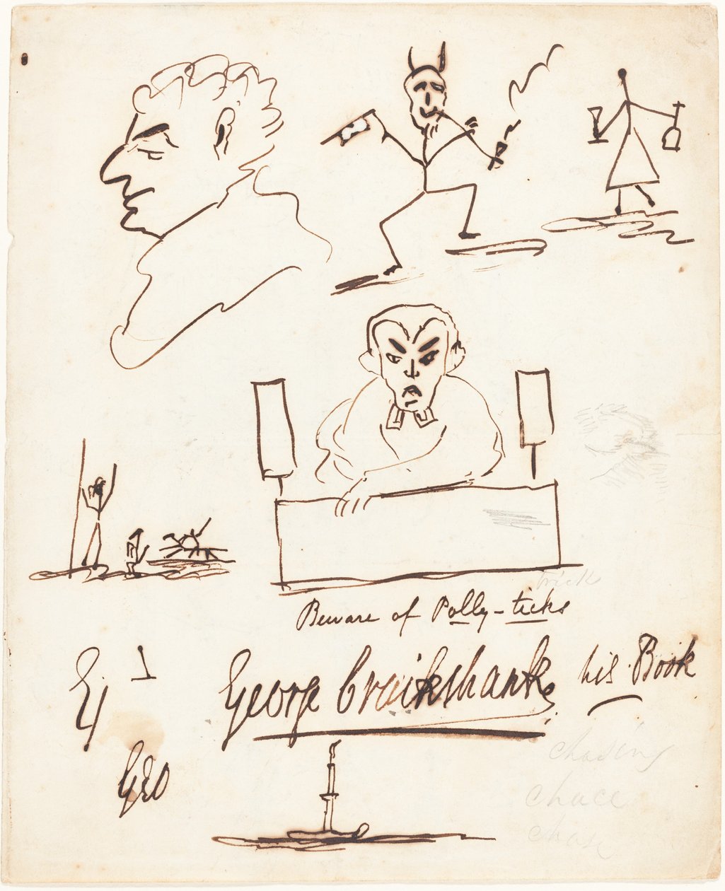 Satirické skici od George Cruikshank