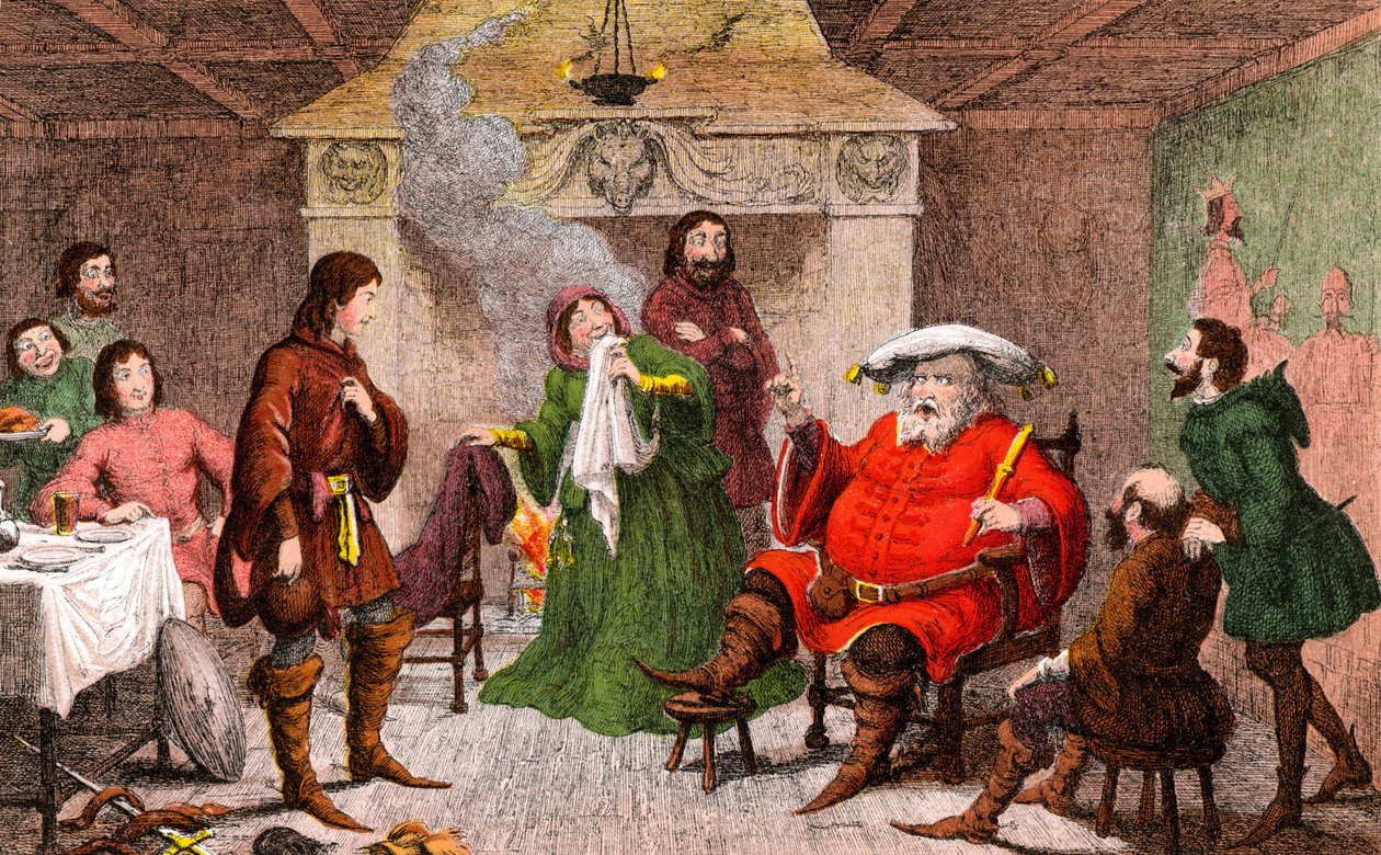 Scéna z Henery IV, kterou napsal Shakespeare (chomo) od George Cruikshank