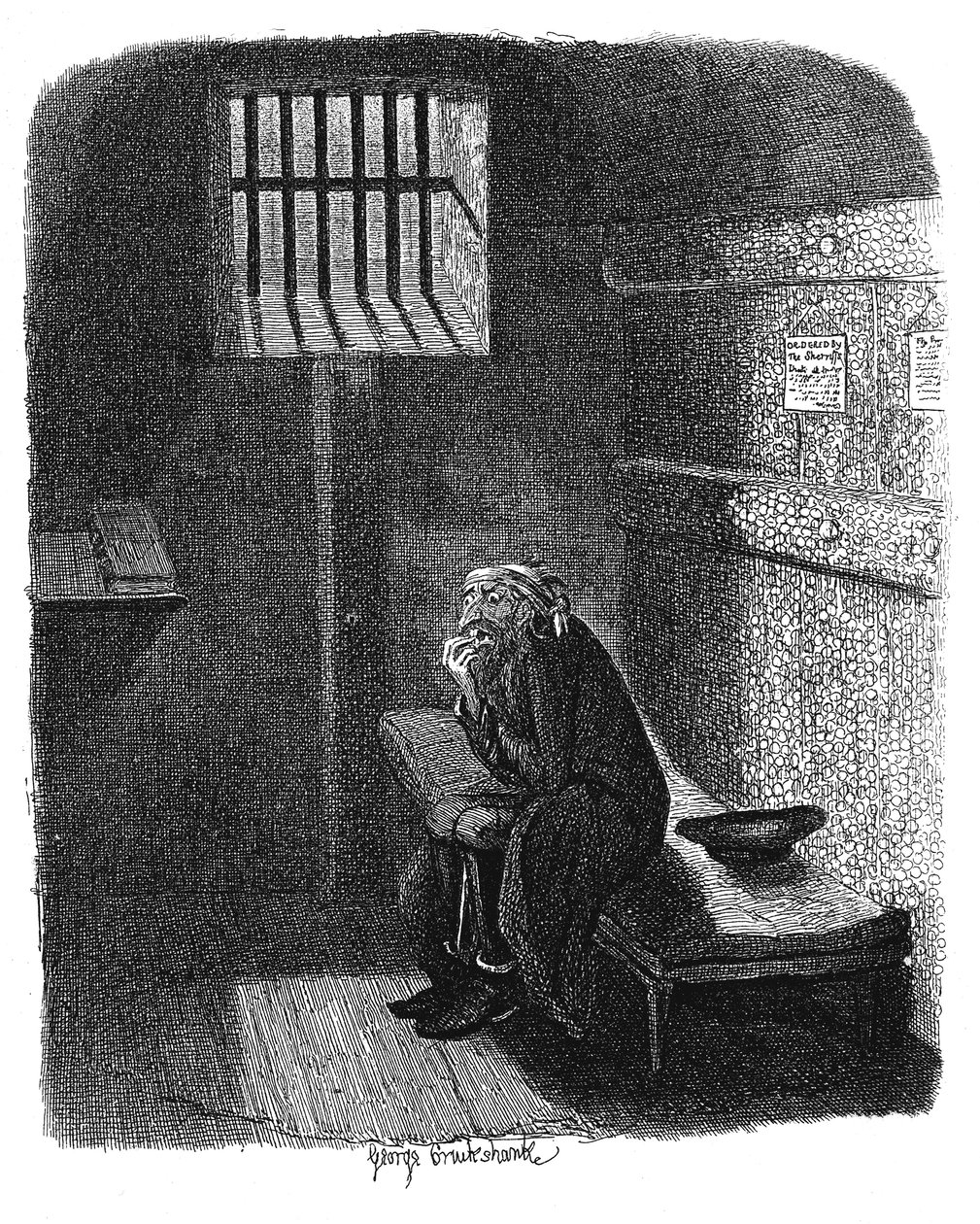 Scéna z Olivera Twista od Charlese Dickense, 1837 od George Cruikshank