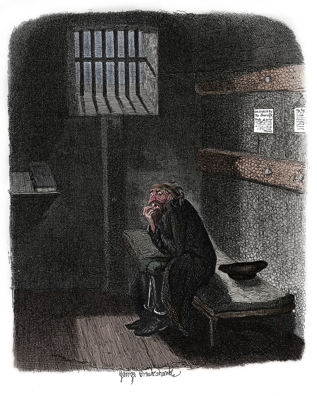 Scéna z Olivera Twista od Charlese Dickense, 1837 od George Cruikshank