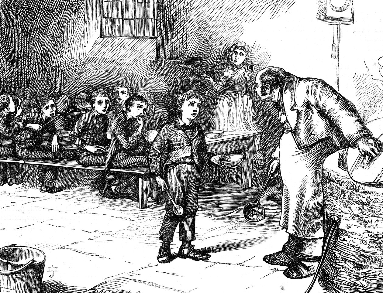 Scéna z Olivera Twista od Charlese Dickense, 1871 od George Cruikshank