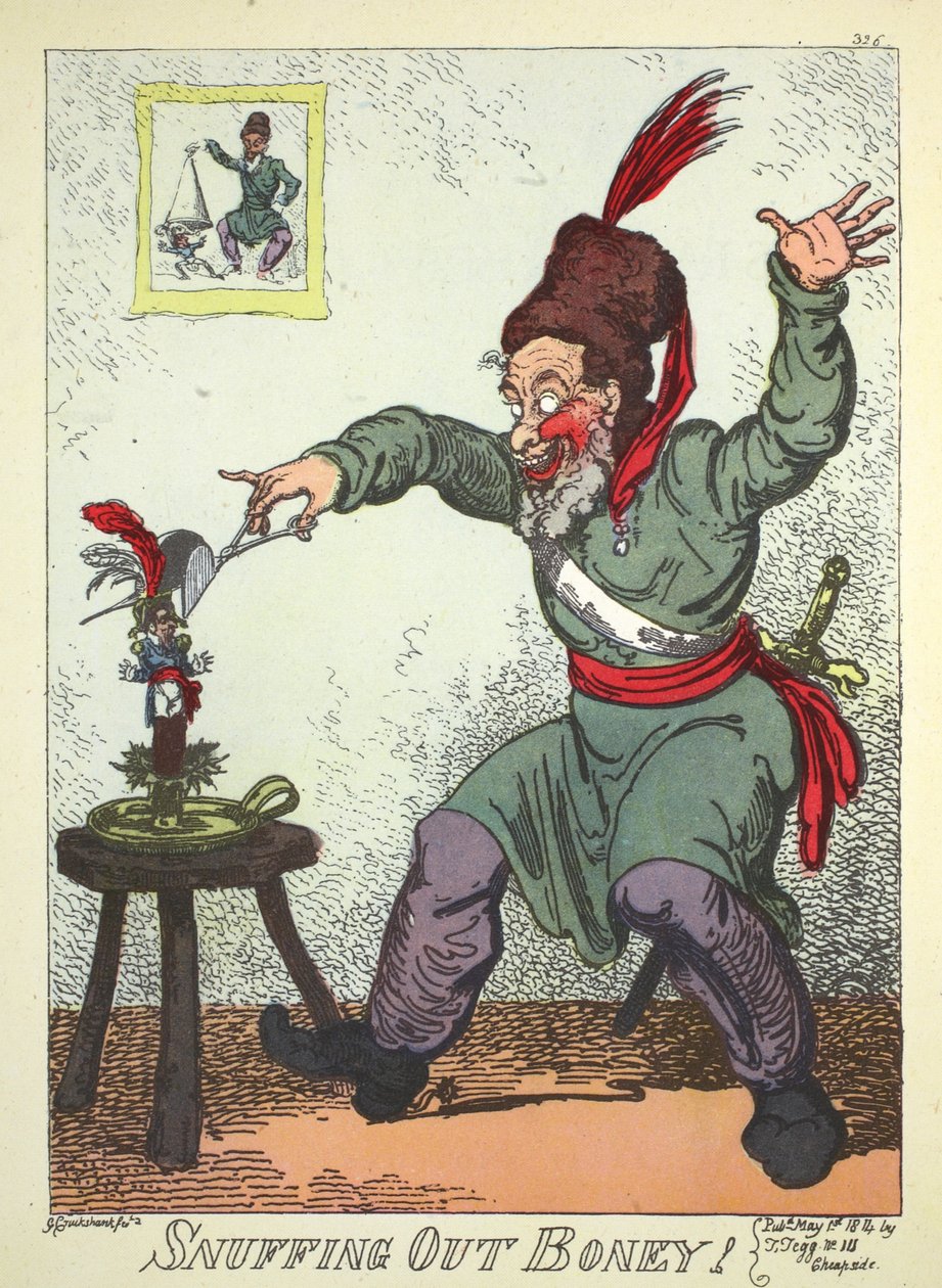 Uhašení Boney, hospoda. od Thomase Tegga od George Cruikshank