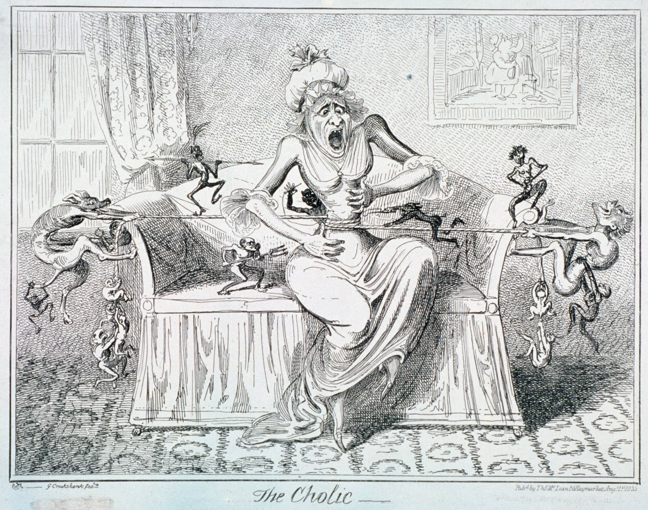 "The Cholic", 1835 od George Cruikshank