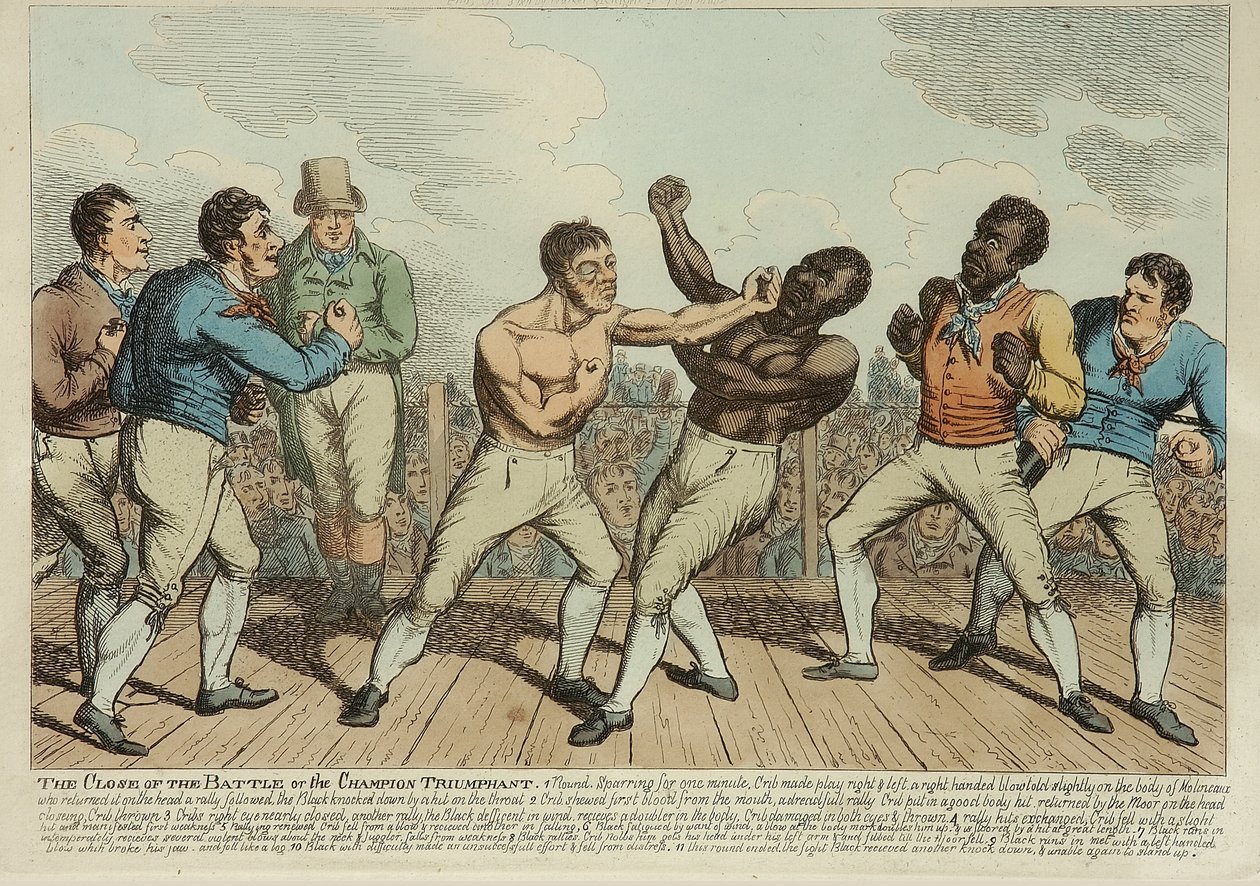 Vítězný konec bitvy (barevný lept) od George Cruikshank