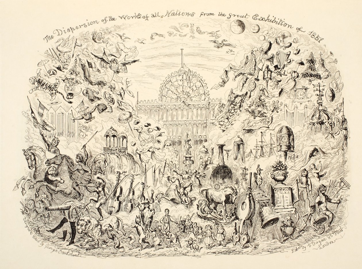 Rozptyl děl všech národů z Velké výstavy 1851, vyd. 1851 od George Cruikshank