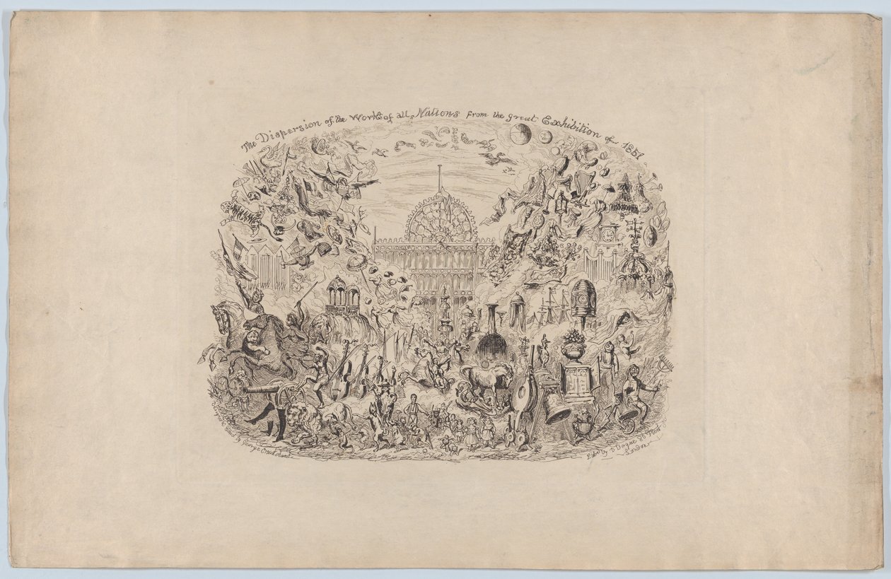 Rozptyl děl všech národů z Velké výstavy 1851, 1851, 1851. od George Cruikshank