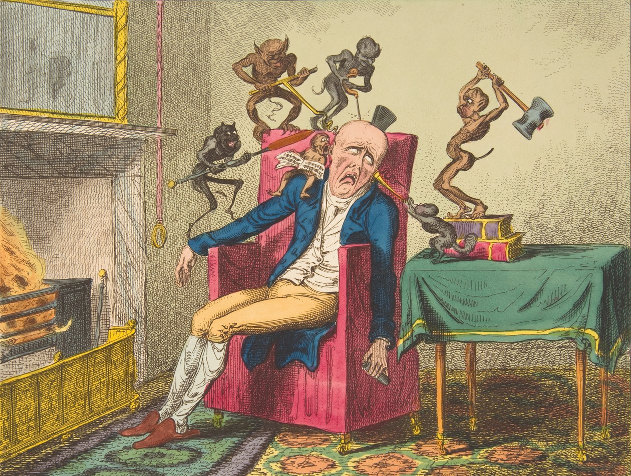 Bolest hlavy, 12. února 1819, 12. února 1819. od George Cruikshank