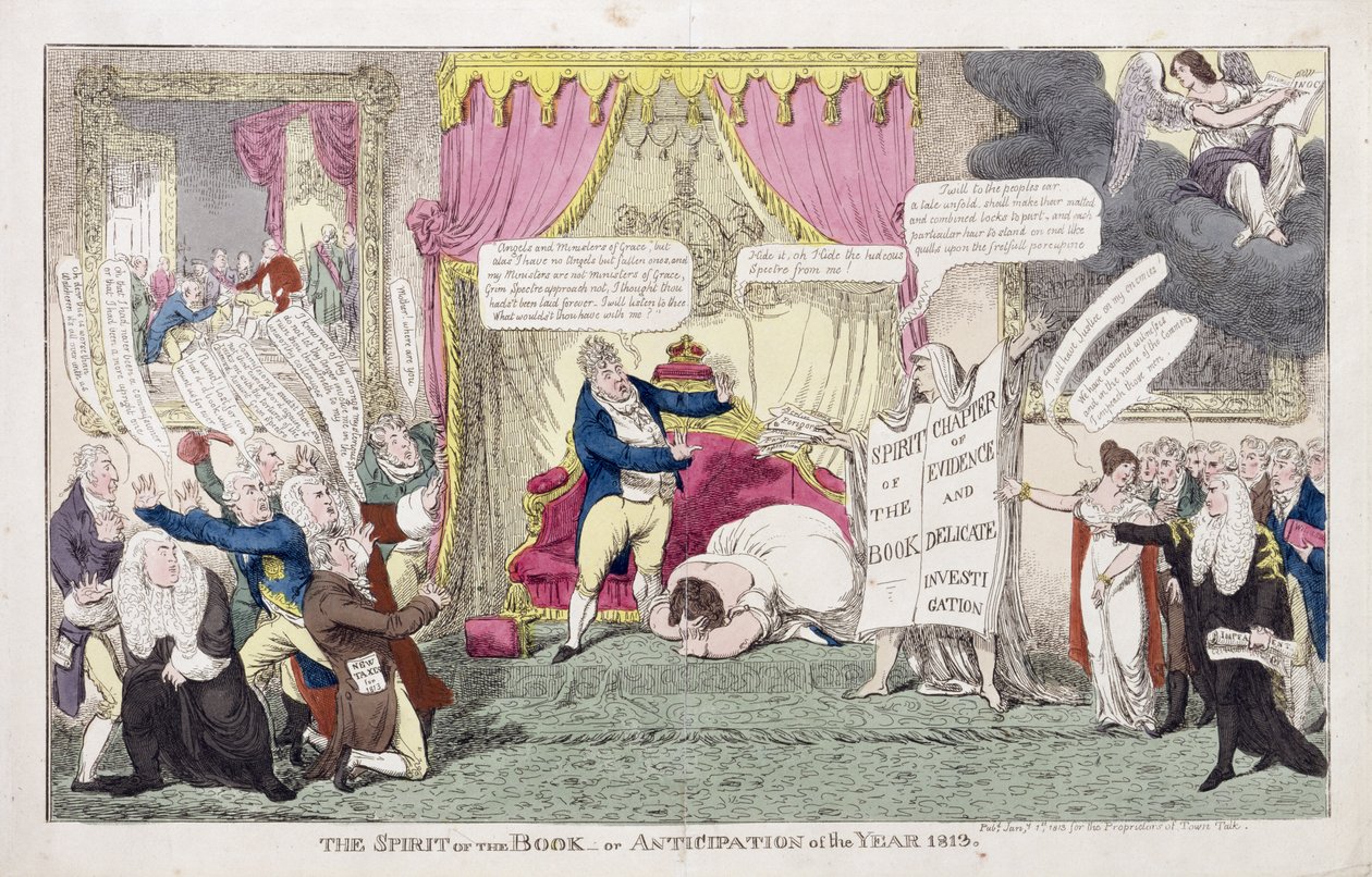 Duch knihy aneb očekávání roku 1813 od George Cruikshank