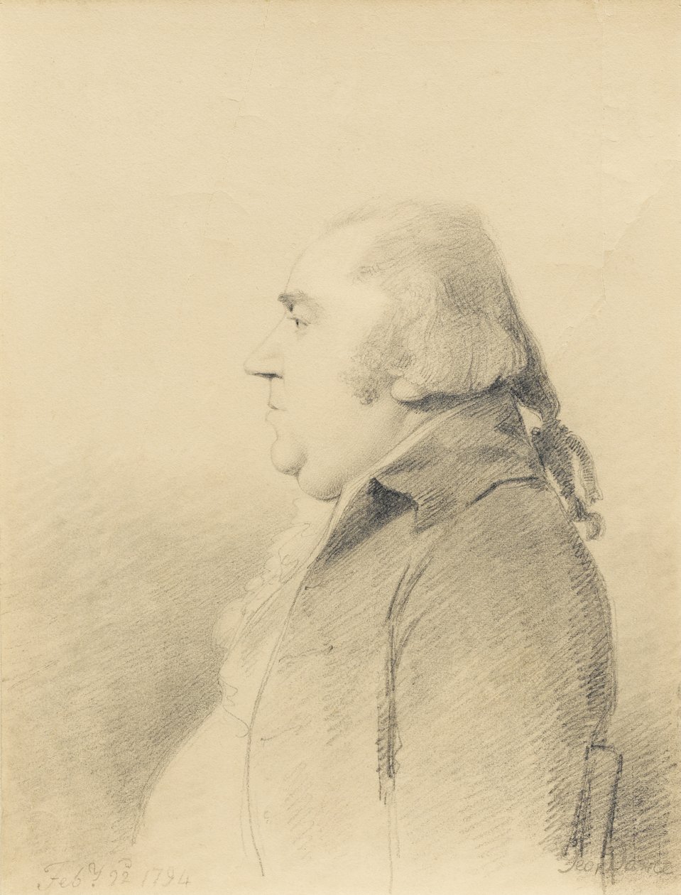 Portrét George Stubbse, 22. února 1794 od George Dance