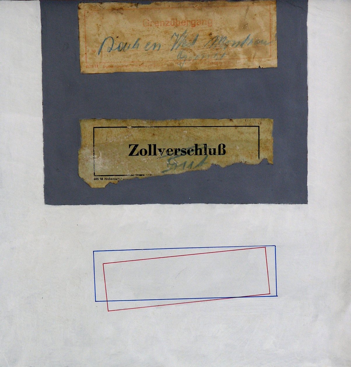 CCC (Customs Clearance Collage) (kombinovaná média) od George Dannatt