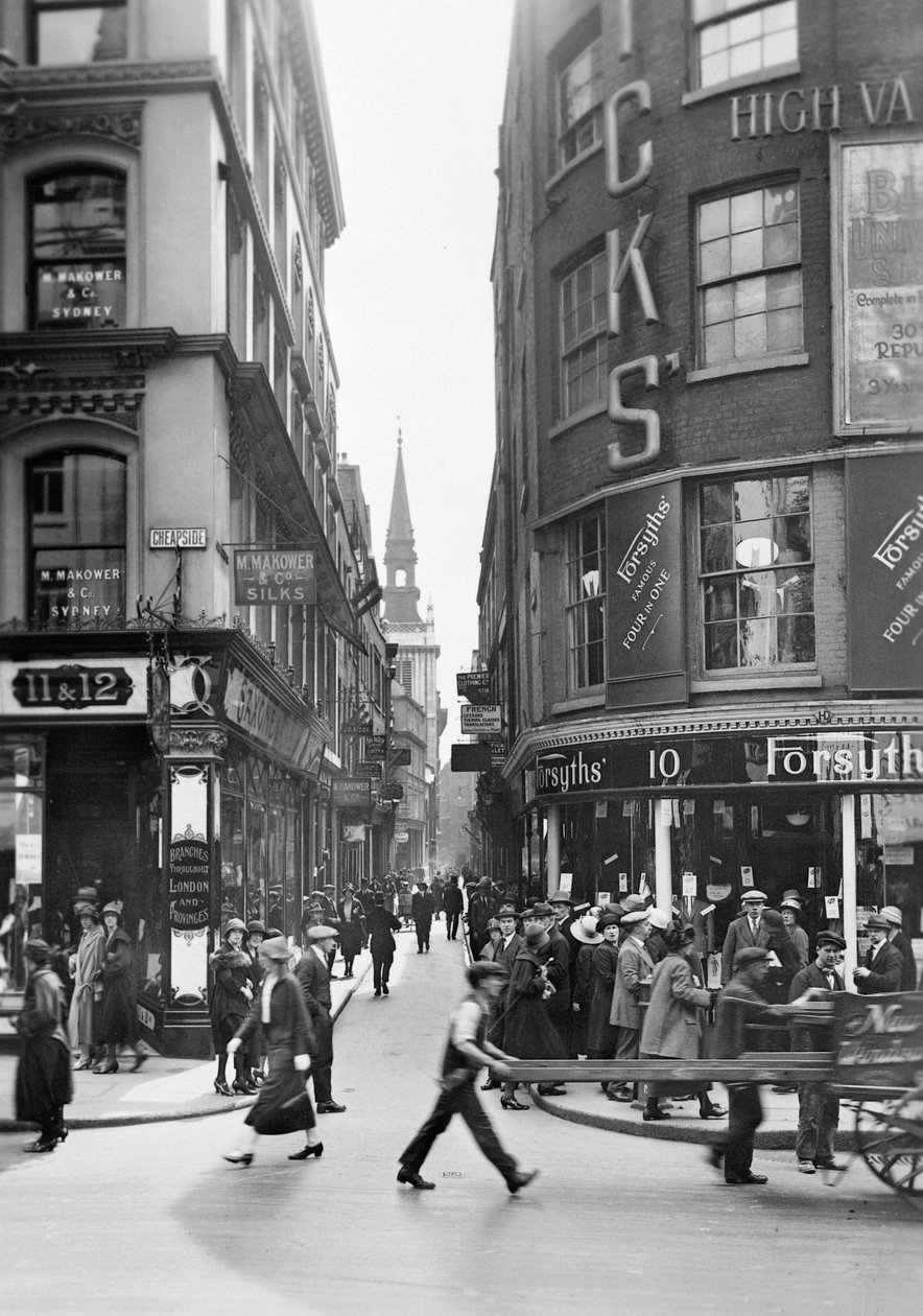 Cheapside, City of London, 20. léta 20. století od George Davison Reid