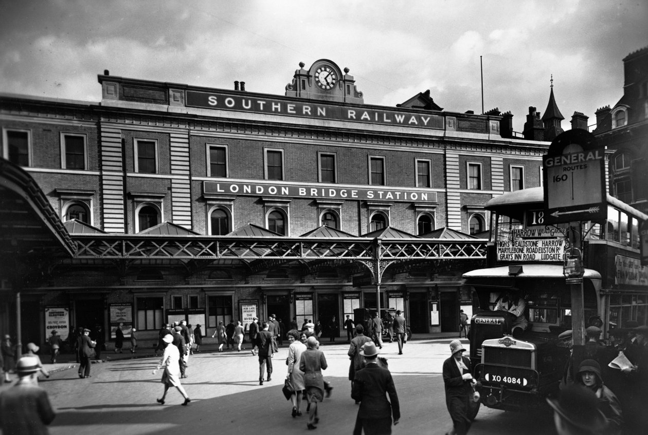 London Bridge Station, Southwark, Londýn, c1920-c1930. od George Davison Reid