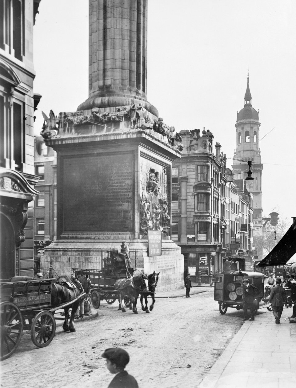 Památník a St Magnus the Martyr, Lower Thames St, City of London, před rokem 1933 od George Davison Reid