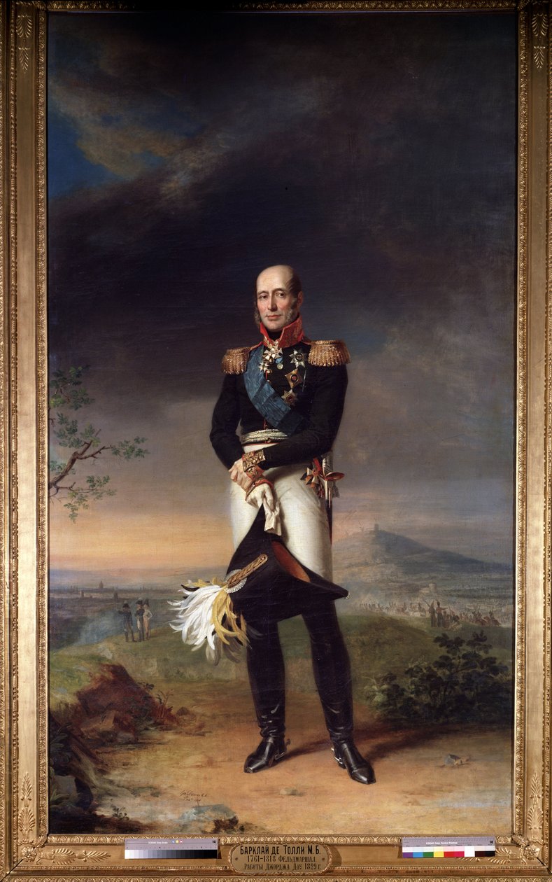 ""Portrét maršála Michaila (Michel) Bogdanoviče Barclay de Tolly (Barclay-de-Tolly) (1761-1818) (Portrét polního maršála hraběte Michaila (Michel) Bogdanoviče (1761-1818) Obraz George Dawe (182981)-182981 1829 Rozměry 361x258 cm Muzeum l od George Dawe