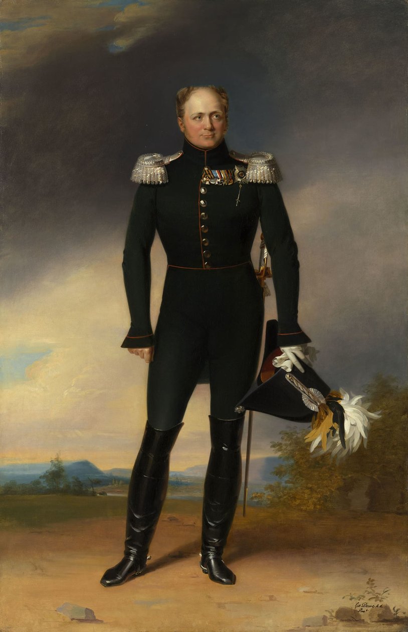 Portrét ruského cara Alexandra I. Ruského od George Dawe