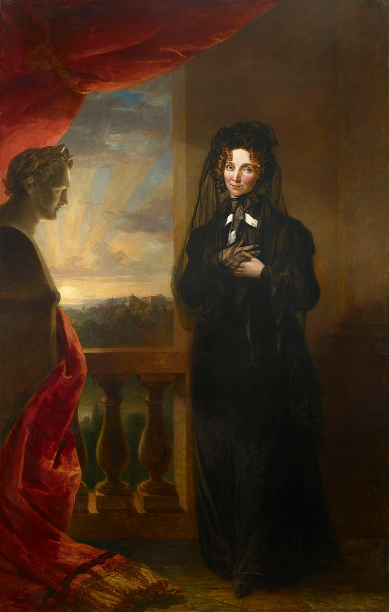 Portrét císařovny Alžběty Alexejevny 1779-1826 ve smutečních šatech, po roce 1825. od George Dawe