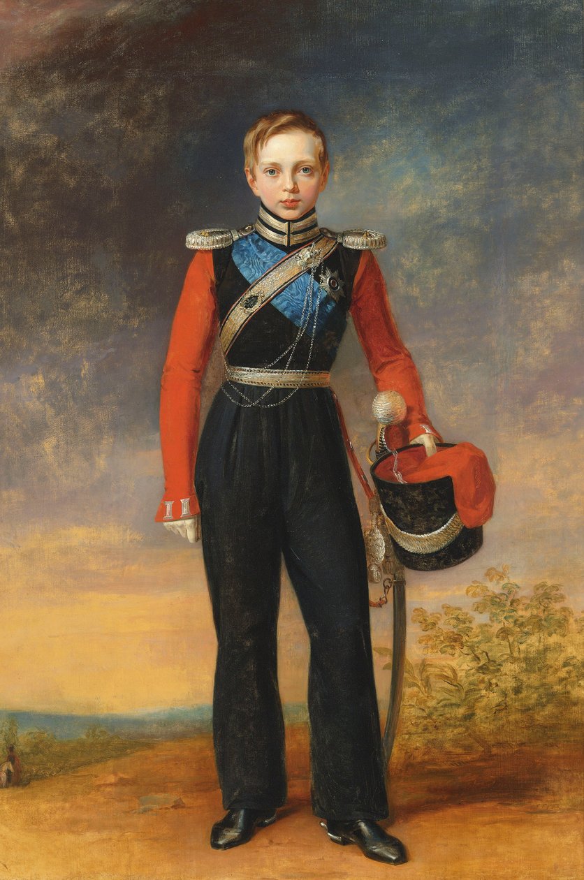 Portrét korunního prince Alexandra Nikolajeviče 1818-1881. od George Dawe