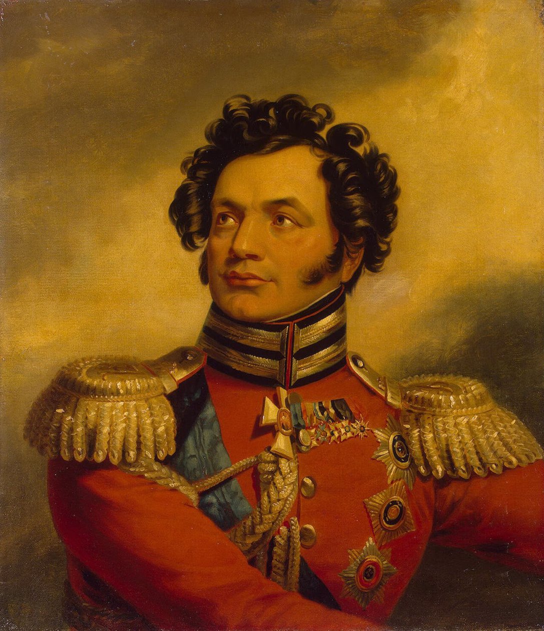 Portrét generála Fjodora Petroviče Uvarova 1773-1824, před rokem 1825 od George Dawe