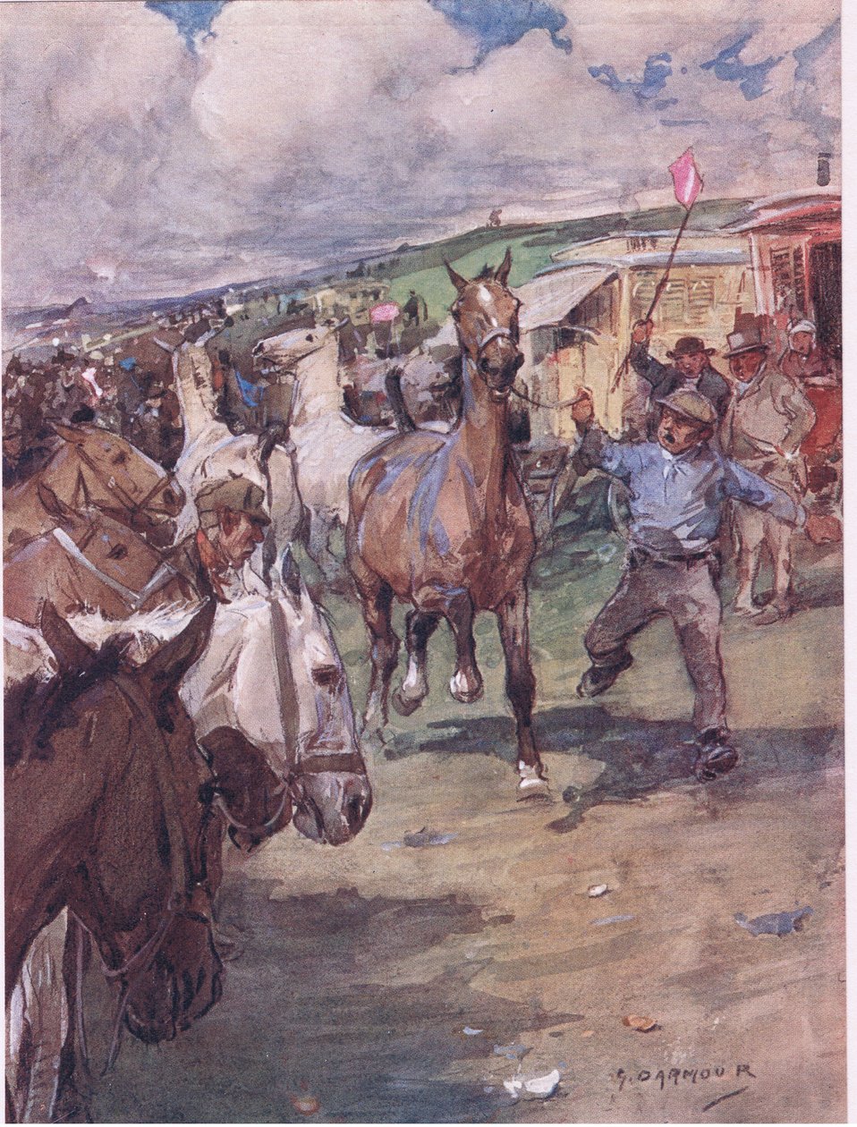 Barnet Fair, z Lectors pana Jorrockse vydané nakladatelstvím Hodder & Stoughton od George Denholm Armour