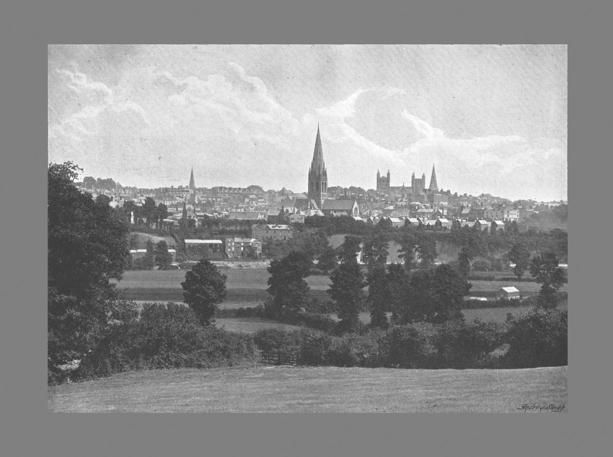 Exeter z Barley, c1900 od George Denney