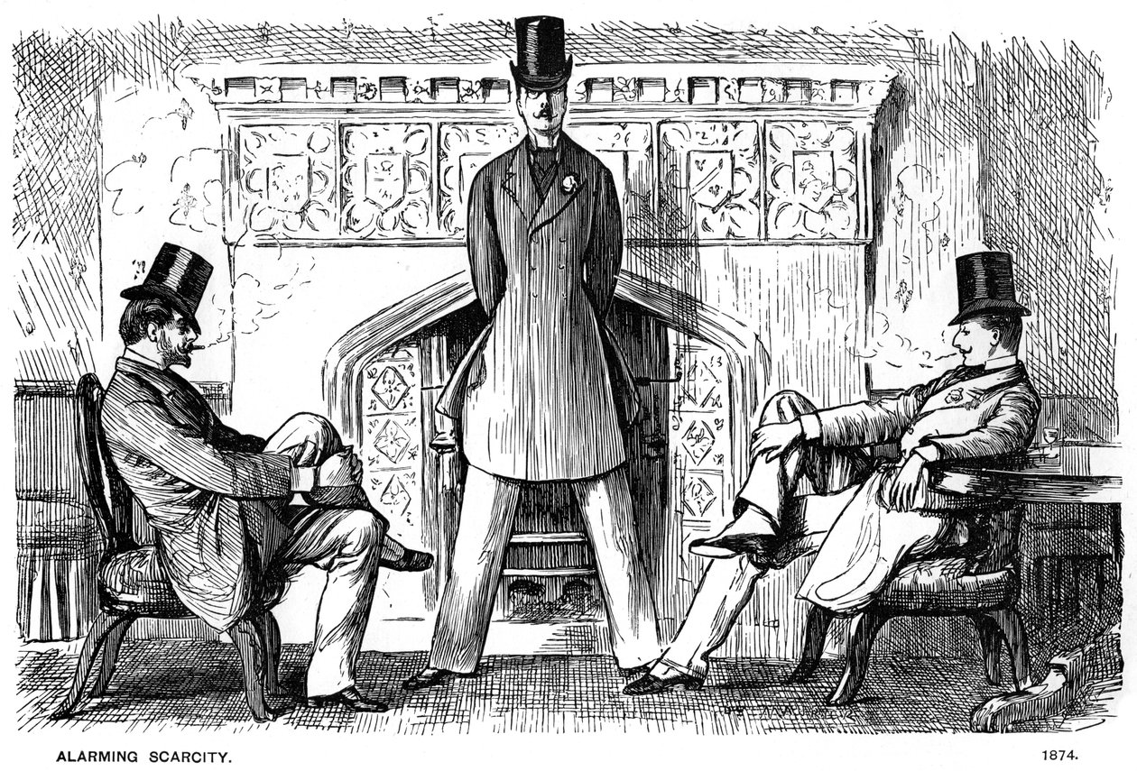 Alarmující nedostatek, 1874 1891 od George du Maurier