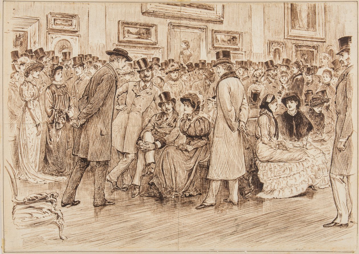 Pane Fieldingu, co si myslíte o těchto fotkách? Toto je umění, soukromý pohled v galerii Grosvenor od George du Maurier