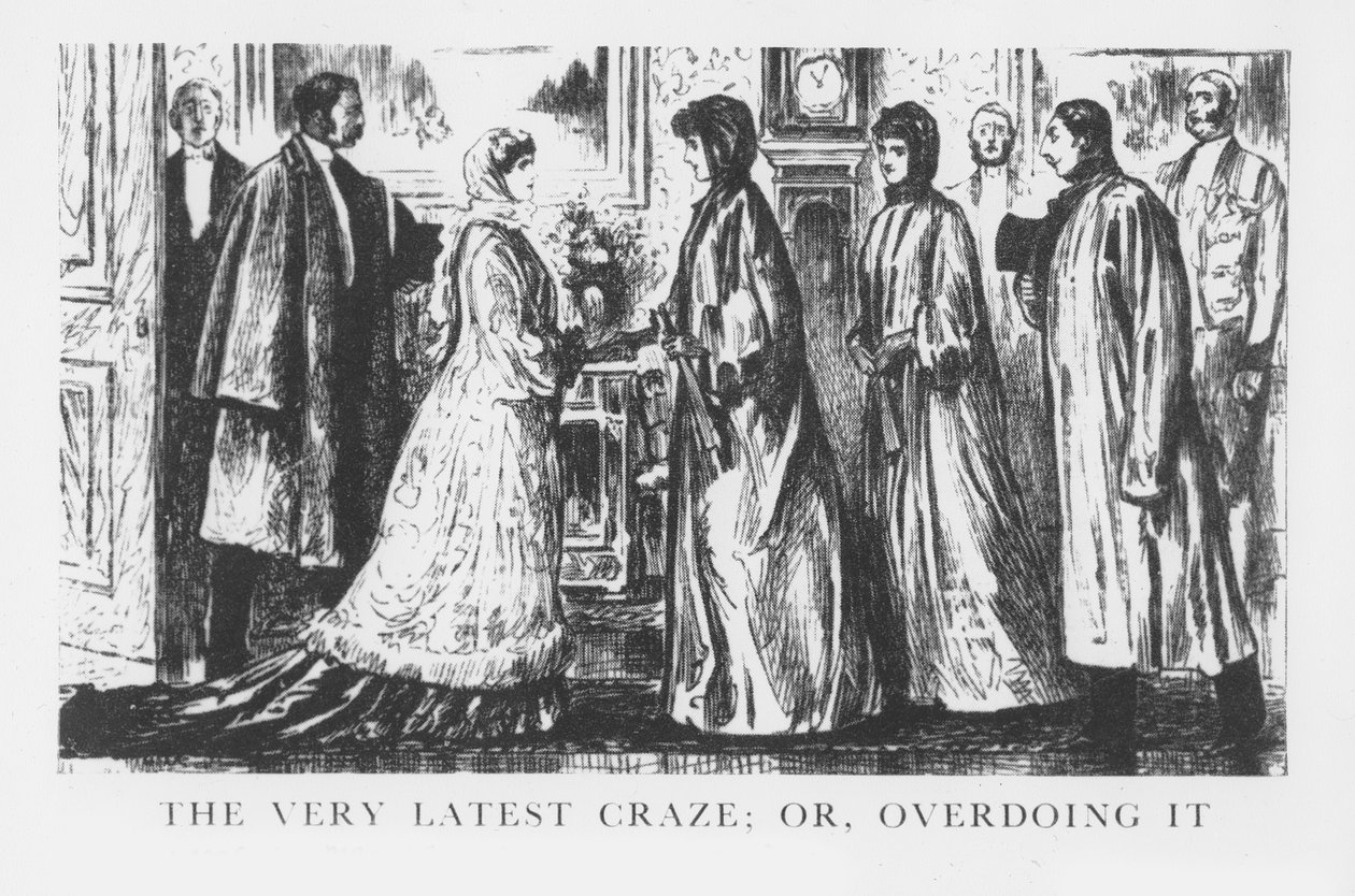 The Very Latest Craze; nebo Přehánět to, 1883 od George du Maurier