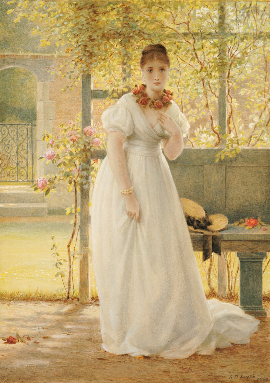 V obezděné zahradě, 1869 od George Dunlop Leslie