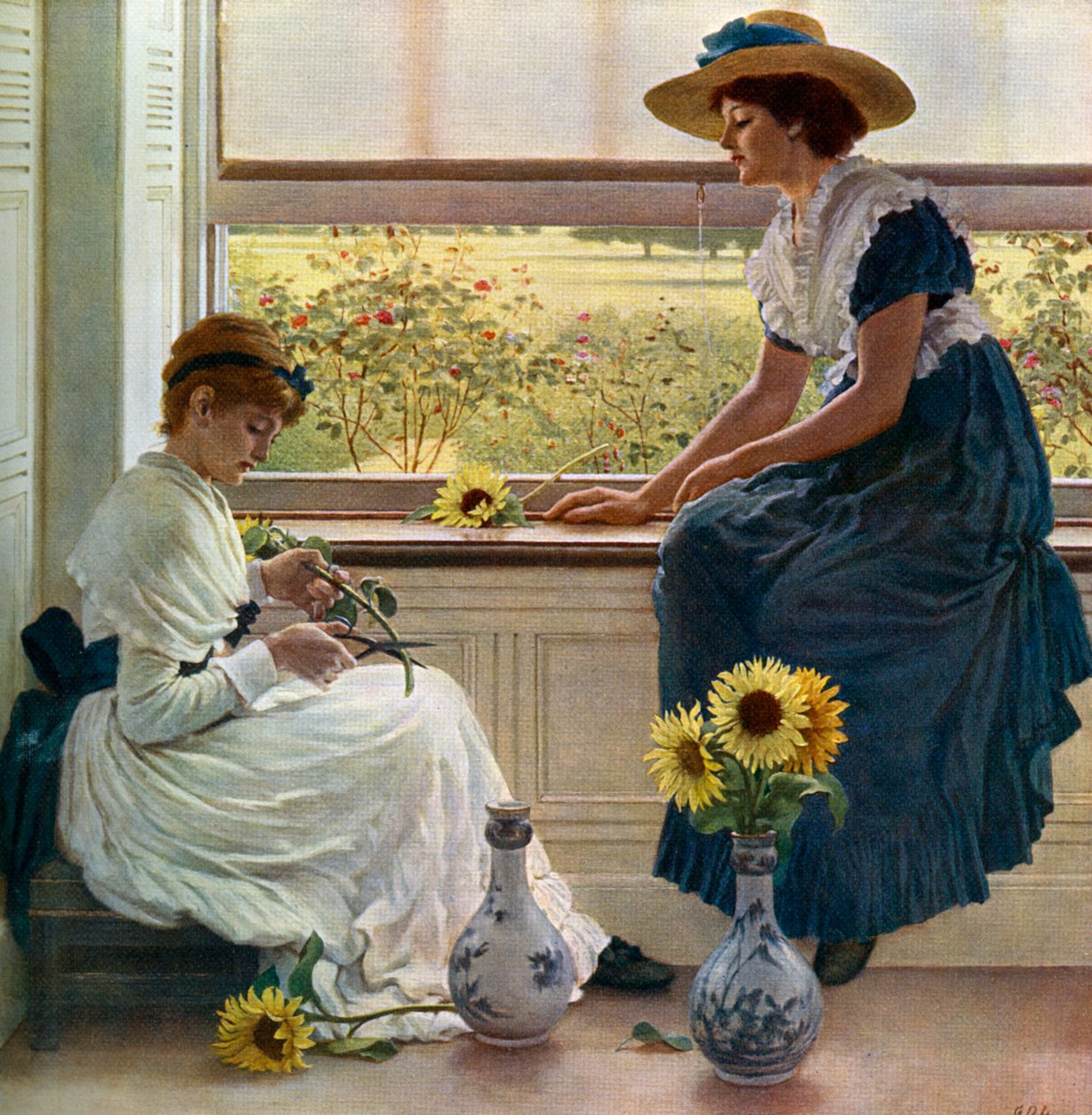 Květiny Slunce a Měsíce, 1890, 1912. od George Dunlop Leslie
