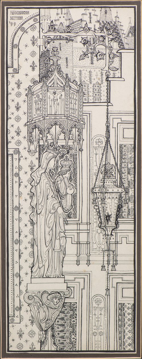 Roh ulice v Antverpách od George Dutch Davidson