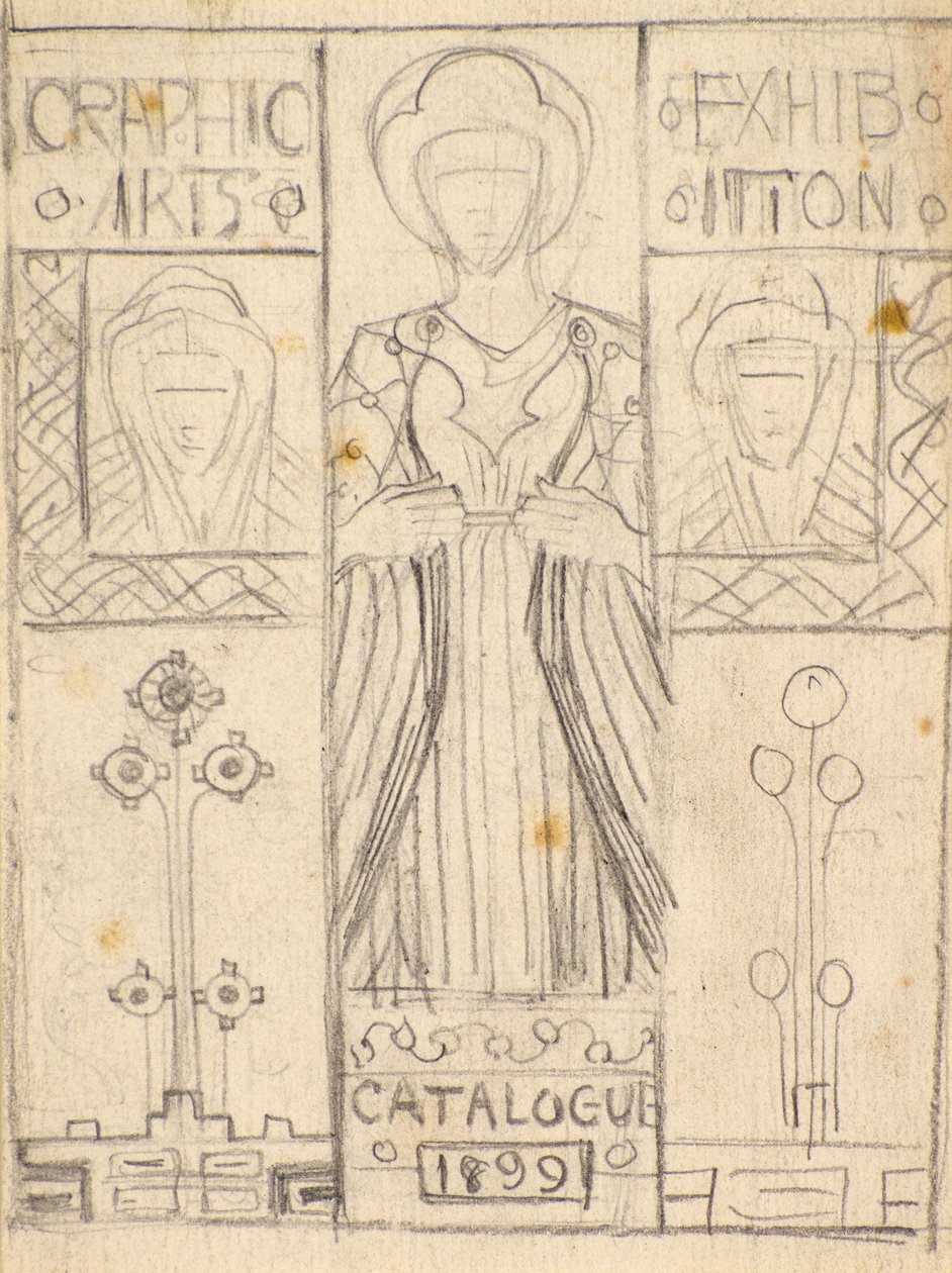 Obal katalogu Design for Dundee Graphic Arts Association [tužka] od George Dutch Davidson