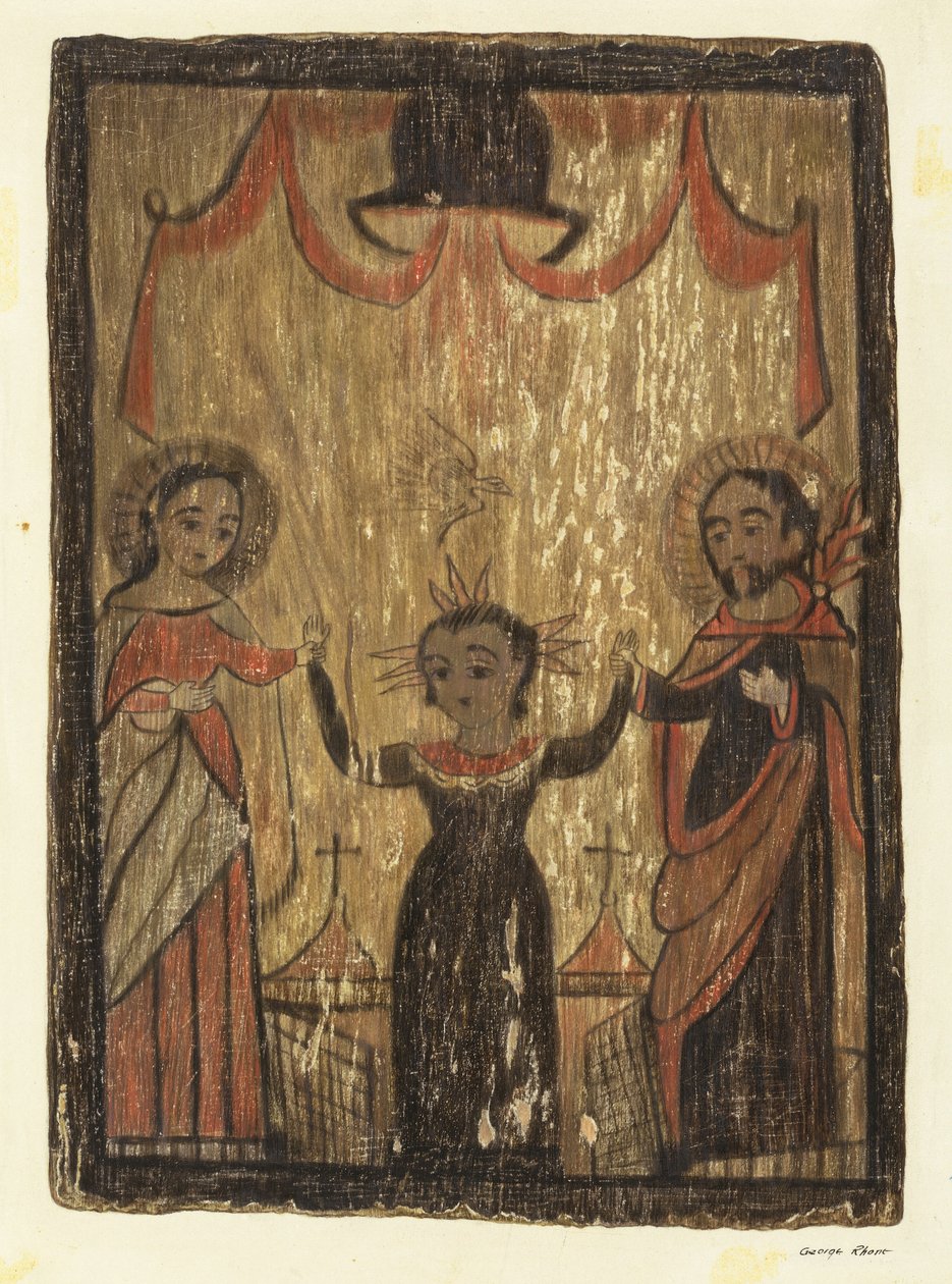 Retablo - Svatá rodina, c. 1938. od George E. Rhone