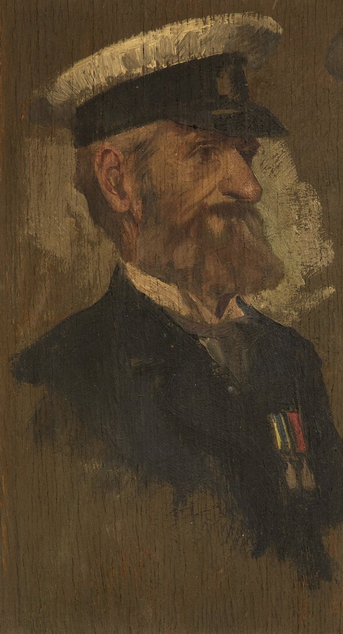 Portrét E. Gillarda, R. Bgde. 1920 (olej na panelu) od George Edmund Butler