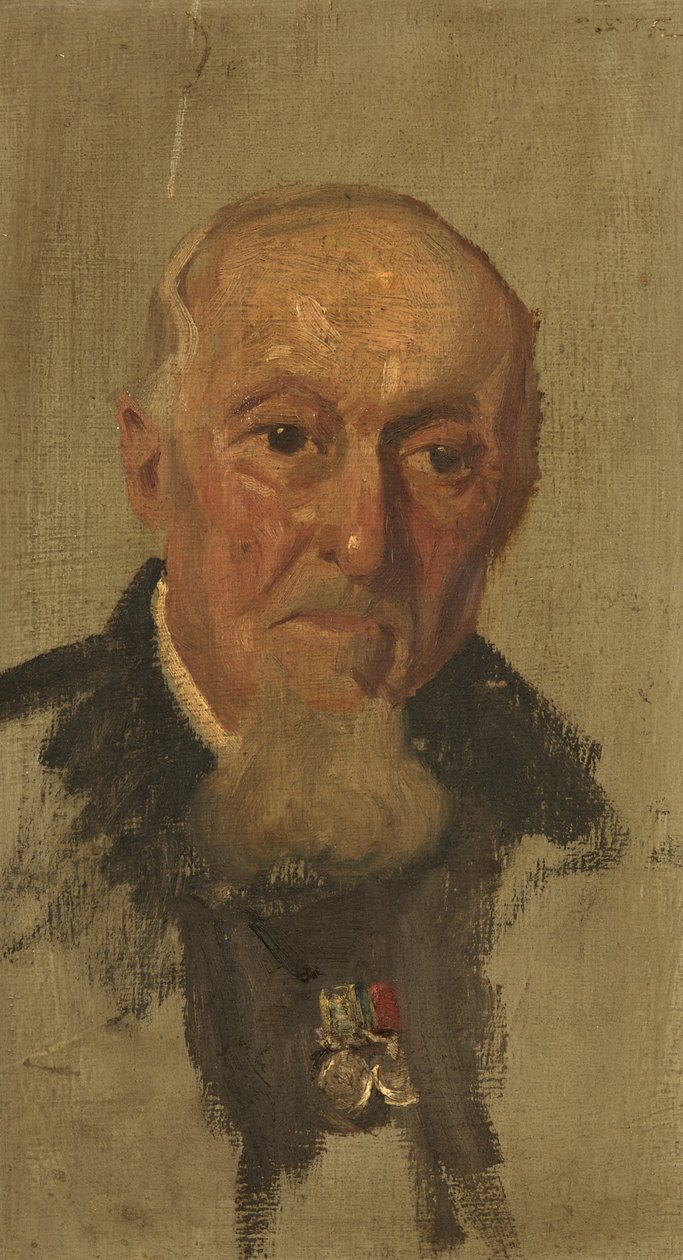 Portrét J. Ashtona, 4th Ft, c. 1920 (olej na panelu) od George Edmund Butler