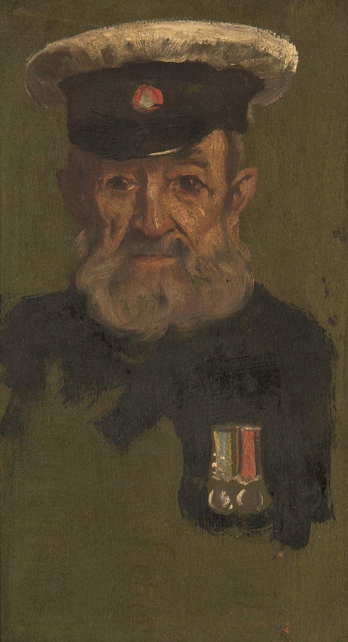 Portrét J. Smithe, 4th & R.A., c. 1920 (olej na panelu) od George Edmund Butler