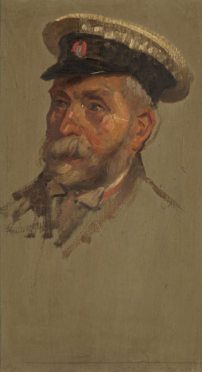 Portrét L. Andrewse, 30th, c. 1920 (olej na panelu) od George Edmund Butler