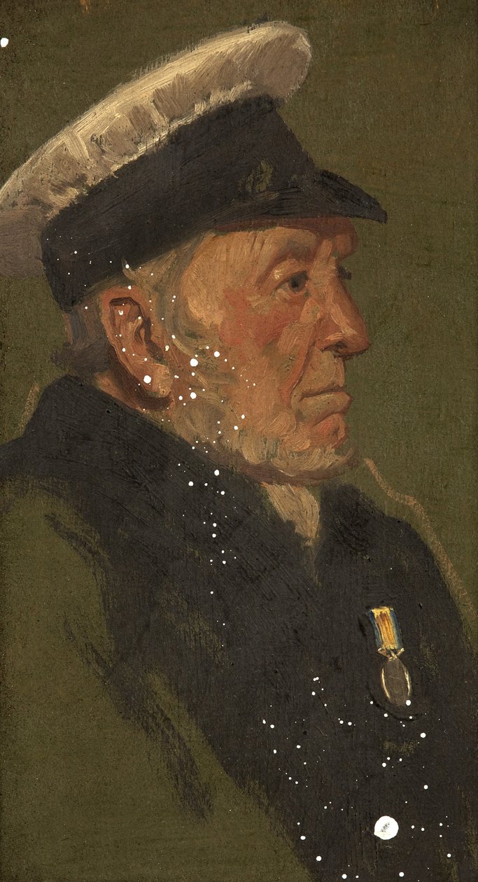 Portrét W. Lavingtona, R.N., c. 1920 (olej na panelu) od George Edmund Butler