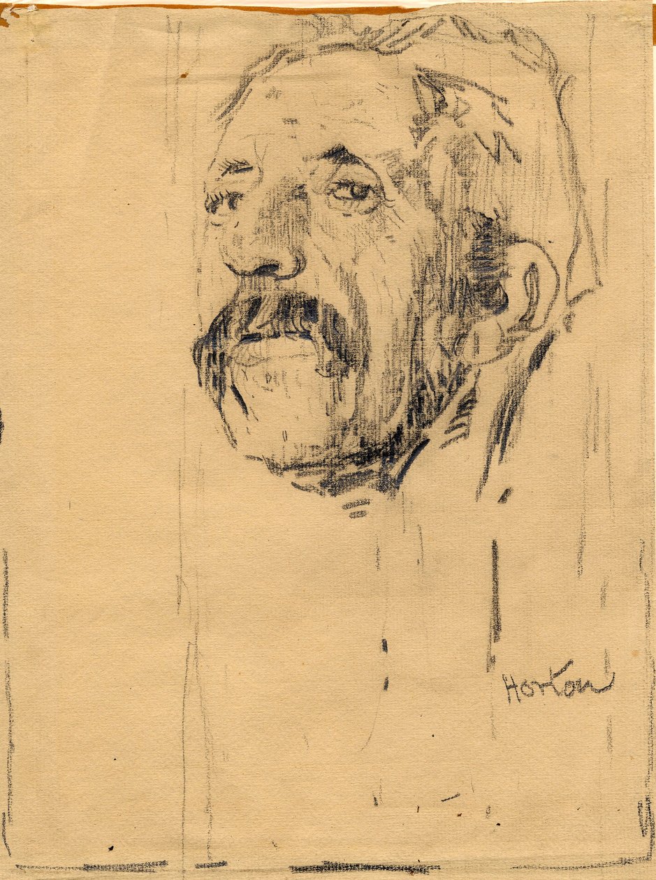 Barrett the Gardener (tužka na papíře) od George Edward Horton