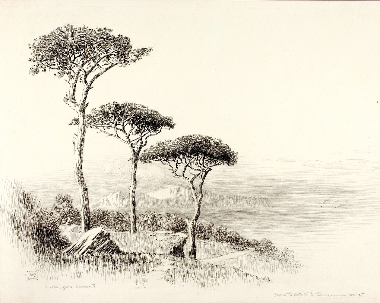Capri ze Sorrenta od George Elbert Burr