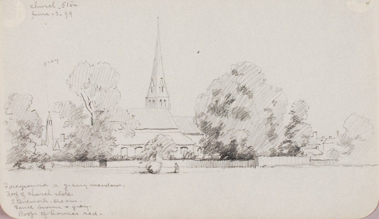 Kostel, Eton od George Elbert Burr