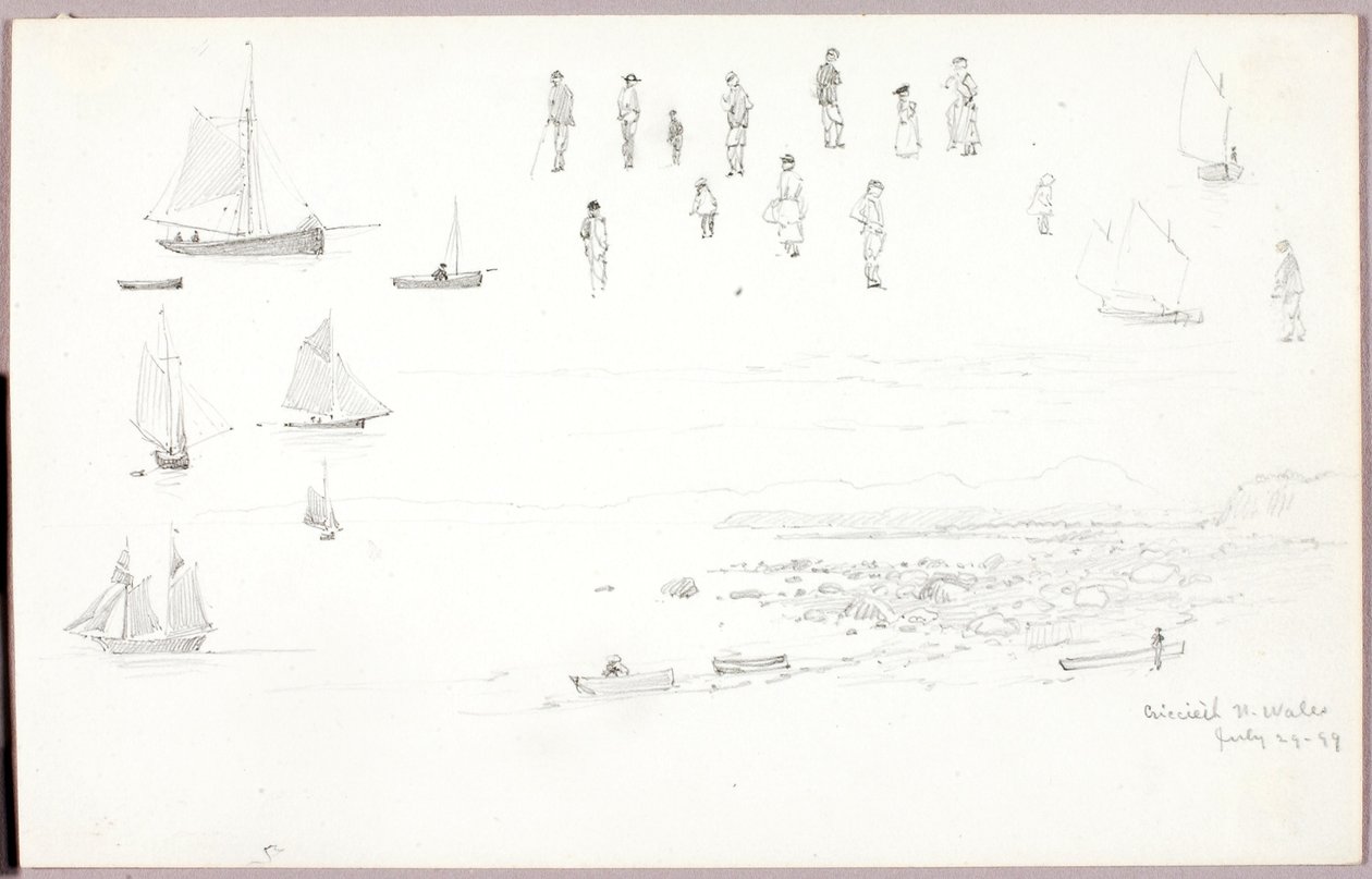 Criccieth, Severní Wales od George Elbert Burr