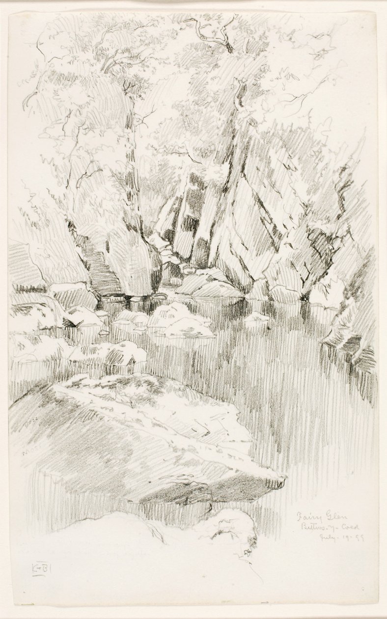 Fairy Glen, Bettws-y-Coed od George Elbert Burr