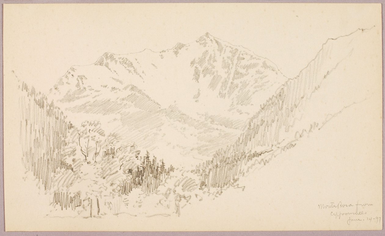 Monte Rosa z Ceppomorelli od George Elbert Burr