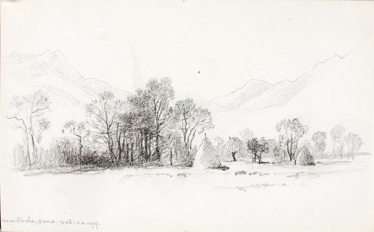 Poblíž Roche, Vaud od George Elbert Burr