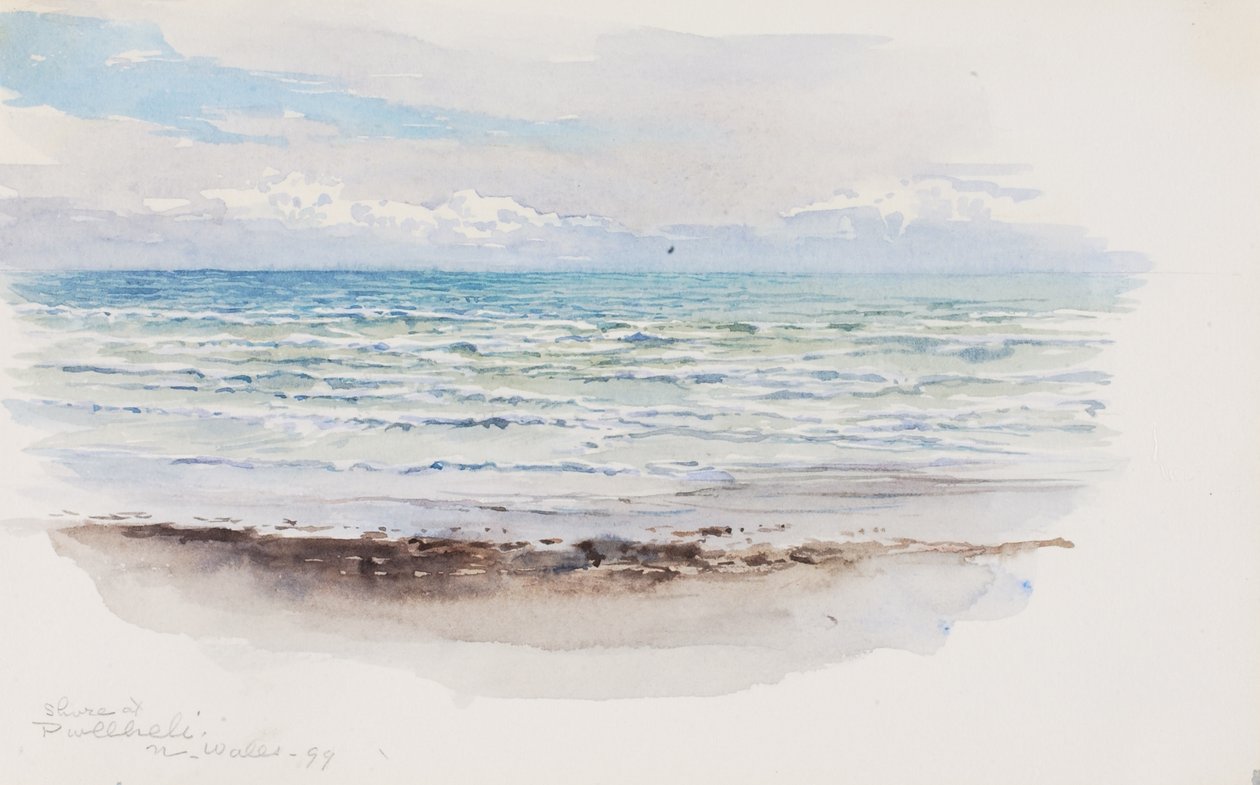 Shore at Pwllheli, N. Wales, 1899. od George Elbert Burr