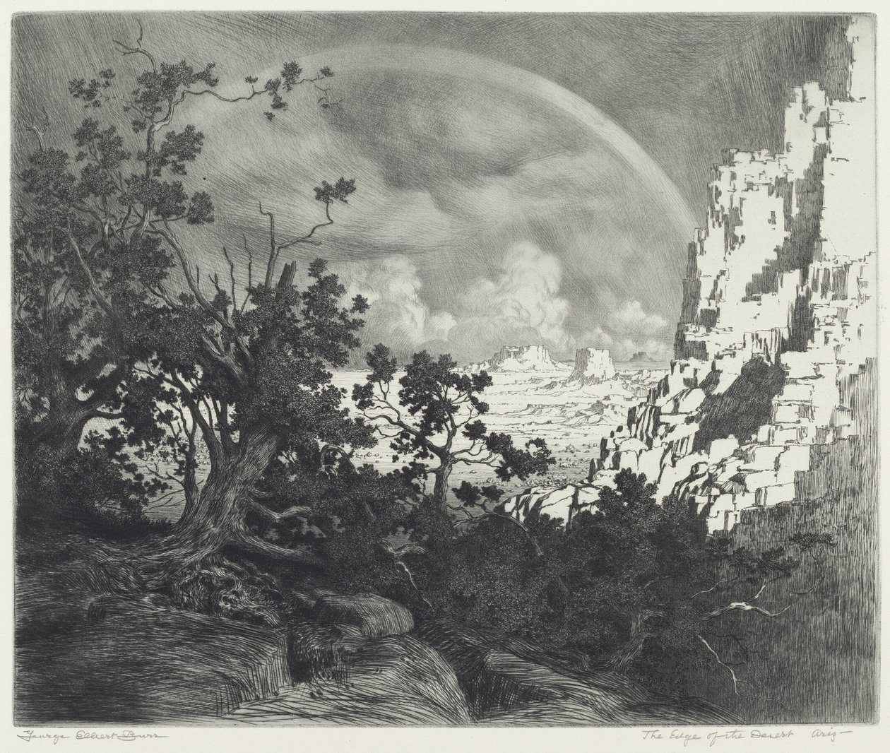 The Edge of the Desert, Arizona od George Elbert Burr