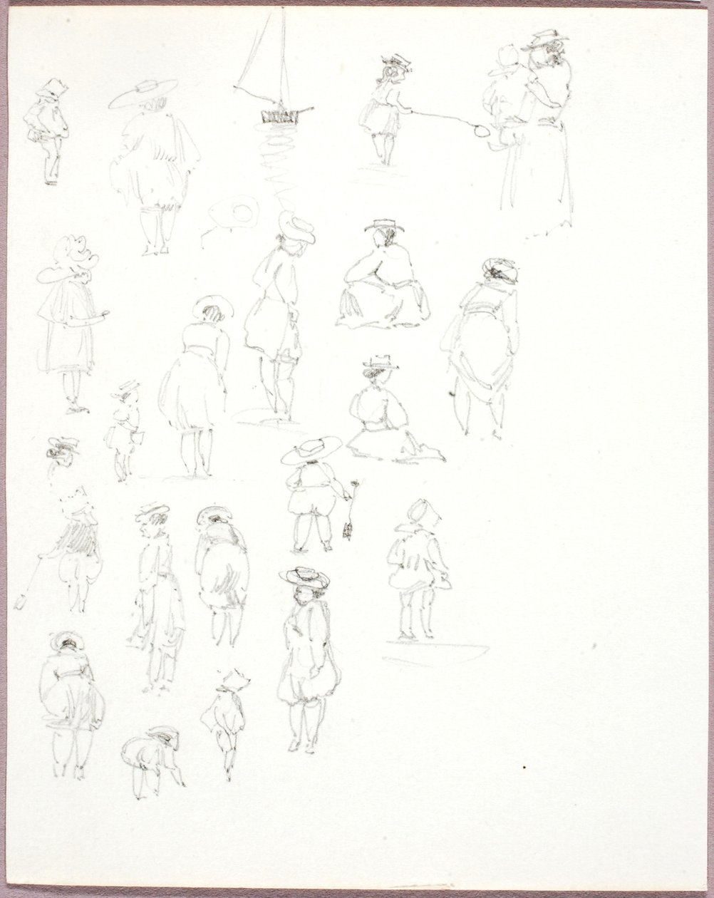 Bez názvu--Figurální studie zezadu od George Elbert Burr