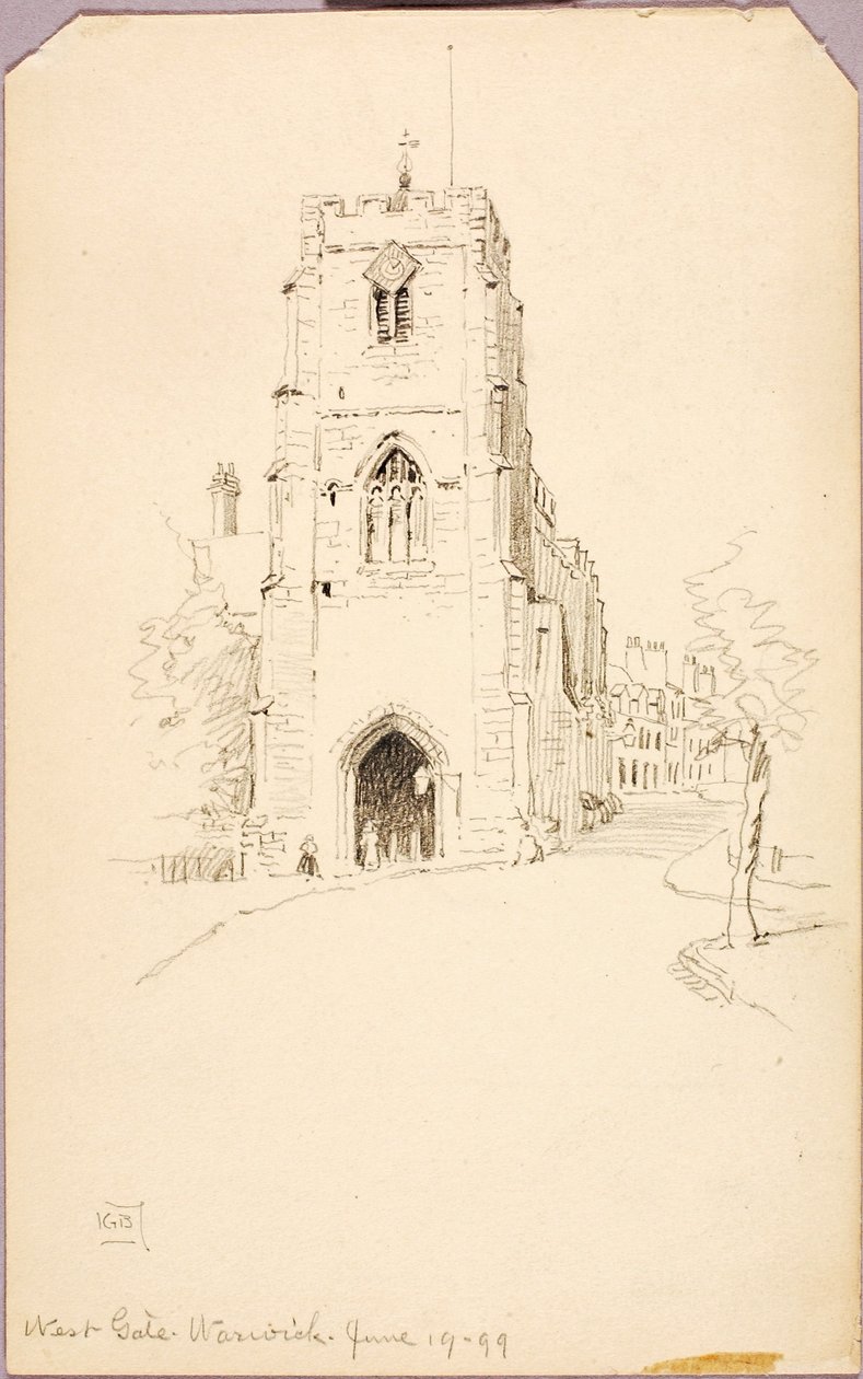 West Gate, Warwick od George Elbert Burr