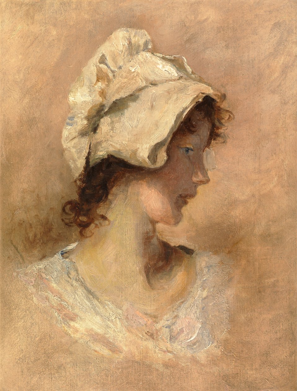 Hlava ženy od George Elgar Hicks